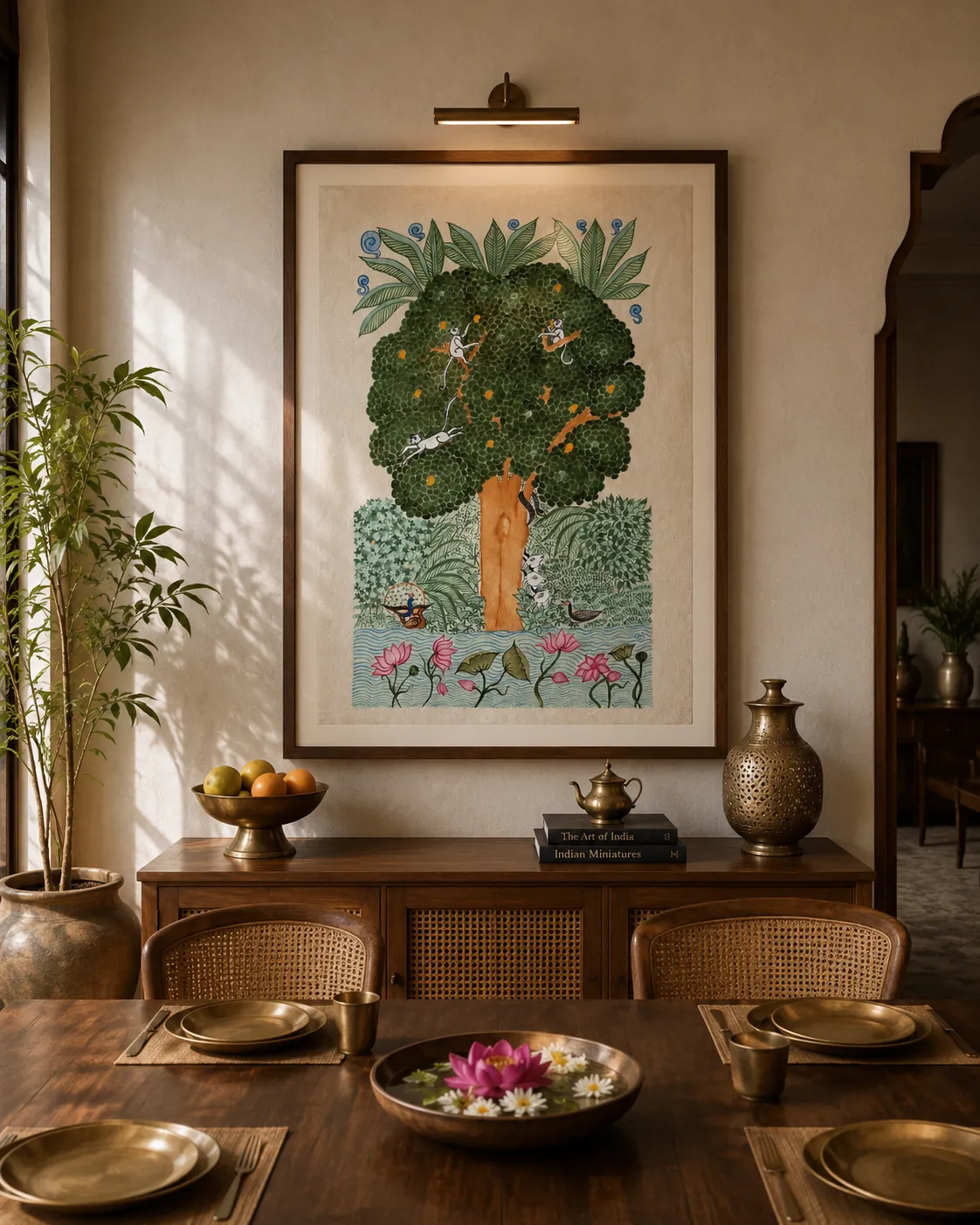 Art to Collect — Original paintings rooted in Indian artistic traditions. These timeless pieces are made to be lived with for generations.